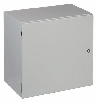 HOFFMAN Enclosure: Steel, 16 in x 16 in x 8 in, NEMA 12/13/4, Solid Cover, Hinged - Steel Washdown Enclosures