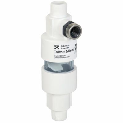 PULSAFEEDER Static Inline Mixer: PVC, 25 gpm Chemical Connection Size - In-Line Mixers for Chemical Metering Pumps