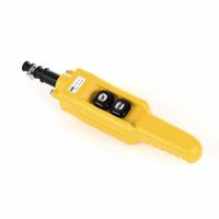 KH INDUSTRIES Pendant Control Station: (2) Push Buttons, 1NO, Up/Down, NEMA 4/4X, (2) Push Buttons (MPN CPE02-D00-000A). Key specifications — AC Contact Rating: 5 A @ 125/240 V; Action: Momentary/Momentary; DC Contact Rating: 2 A @ 24 V; Enclosure Material: Thermoplastic; Hub Style: Dead-End; Legend: Up/Down; Operator Configuration: (2) Push Buttons; Brand: KH INDUSTRIES.