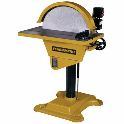 POWERMATIC Disc Sander: For Wood, 230V, Three-Phase, 3 hp, 20 in Dia, Floor Standing - Floor Standing Disc Machines