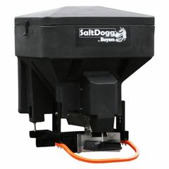 SALTDOGG Tailgate Spreader: Vehicle Battery-Powered, Compatible With: Truck, Broadcast, Poly Hopper (MPN TGS03). Key specifications — attr1033997: Steel; attr1033998: Poly; attr1034001: Hitch; attr1034002: Vehicle Battery-Powered; attr1034003: Tailgate Spreader; attr1034007: Horizontal Auger; attr1040777: Truck; attr1033988: SALTDOGG.