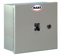 Motor Control Panel: 460V AC, 3 Ph, Steel, 4.8 A, 6 3/8 in x 12 3/8 in x 12 3/8 in (MPN 19-116). Key specifications — Housing Material: Steel; Brand: MARS; Product Type: Air Curtain Motor Control Panel; Compatible with Grainger Part Number: 32V318; NEMA Enclosure Type: NEMA 1; Nameplate Voltage: 460V AC.