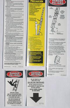 WERNER AL Extension Ladder Safety and Instructions Labels: Fits Werner Brand (MPN LAE100). Key specifications — For Use With Grainger Item Number: 4XN96; For Use With Mfr. Model Number: D548-2; Fits Brand: Werner; Product Type: AL Extension Ladder Safety and Instructions Labels; Brand: WERNER.