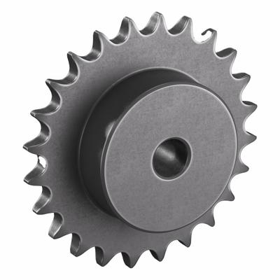 TRITAN Sprocket: One-Sided Hub, For Single Strands, 50, 24 Teeth, 4.788 in Pitch Dia - Size 50 Plain-Bore Roller Chain Sprockets
