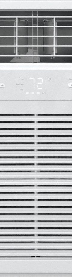 FRIGIDAIRE Window Air Conditioner: 1,400 sq ft – 1,500 sq ft, 24,000 BtuH, 208/230V AC, 6-20P (MPN FHWW245WE2). Key specifications — Brand: FRIGIDAIRE; Combined Energy Efficiency Ratio (CEER) Rating: 13.3; Voltage: 208/230V AC; NEMA Plug Configuration: 6-20P; Special Features_Broad: Wi-Fi.