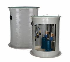 FRANKLIN ELECTRIC Grinder Pump System: Fiberglass, 2 hp, 208/230V AC, 33 gpm @ 10' of Head, 4 in (MPN 515209). Key specifications — Rated Voltage: 208/230V AC; Discharge Location: Side; Brand: FRANKLIN ELECTRIC; Alarm: Not Included.