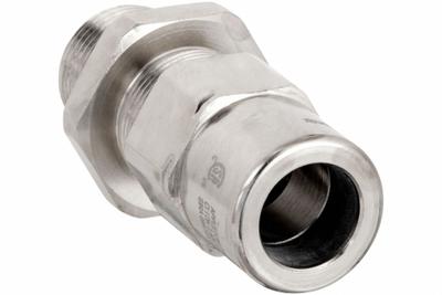 APPLETON ELECTRIC Liquid-Tight Conduit Fitting: Nickle Plated Brass, 3/4 in Trade Size, Non-Insulated - Straight Hazardous Location Liquid-Tight Conduit Fittings