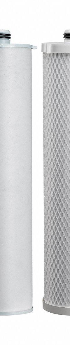 EVERPURE Water Filter Cartridge Kit: 0.5 micron, 5 gpm, 20,000 gal, 20 7/8 in Overall Ht (MPN EV910521). Key specifications — Filter Media: Catalytic Carbon; Brand: EVERPURE.