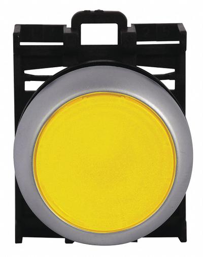 EATON Flush Push Button: 22 mm Mounting Size, Non-Metallic - Illuminated Flush-Mount Push-Button Operators