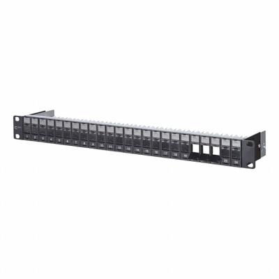 METZ CONNECT Patch Panel: Rack, ABS, 24 Ports - Voice & Data Housings, Panels & Connector Components