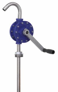 DAYTON Hand Pump: Rotary Action, Pump with Spout, Polypropylene Housing, 8 oz per stroke, 42 3/16 in (MPN 38Y790). Key specifications — Brand: DAYTON; Housing Material: Polypropylene; Maximum Flow Rate: 8 oz per stroke; Seal Material: PTFE.