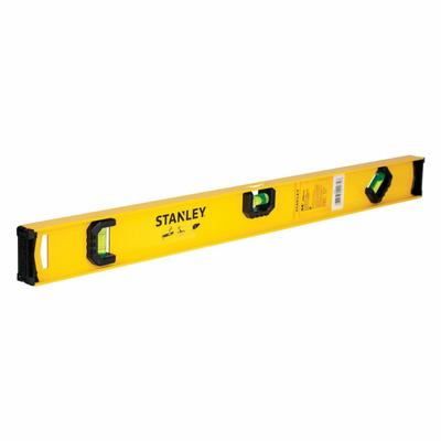 STANLEY Aluminum Top-Read Level: Level & Plumb, I-Beam, 1, Plain, 24 in Overall Lg - Standard I-Beam Levels