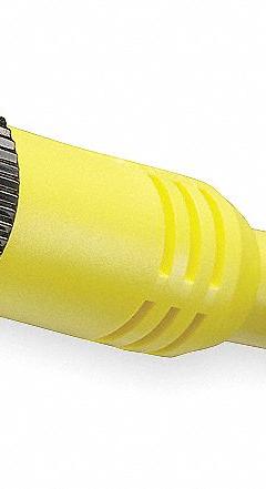 Cordset: 7/8"-16 Male Straight x Bare Wire, 5 Pins, Yellow, PVC, 6 ft Cable Lg, 8 A Max Current (A) (MPN 105002A01F060). Key specifications — Cable Jacket Color: Yellow; NEMA Rating: 6P; Cable Jacket Material: PVC; IP Rating: IP67; Wire Size: 16 AWG; Brand: BRAD HARRISON.