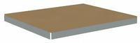 TENNSCO Shelf: 48 in x 42 in, 2,250 lb Load Capacity, Particleboard, Gray, Shelf (MPN ZLES-4842D). Key specifications — Decking Material: Particleboard; Includes: (4) Beams; Decking Finish: Unfinished; Shelf Configuration: Single Straight; Color: Gray; Frame Material: Steel; Brand: TENNSCO; Frame Finish: Zinc Plated.