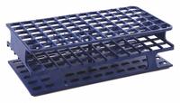 Tube Rack: 2 3/8 in Overall Wd, 8 in Overall Ht, 4 1/8 in Overall Lg, POM, Blue, (72) Wells (MPN HS27511B). Key specifications — Material: POM; Mounting Location: Benchtop; Color: Blue; Product Type: Test Tube Rack; Total Holding Capacity: (72) Wells; Brand: HEATHROW SCIENTIFIC.
