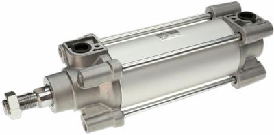 SMC Tie Rod Cylinder: Tie Rod, 100 mm Bore Dia, 200 mm Stroke Lg, Single Rod Rods - ISO Square-Head Cylinders
