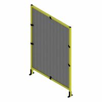 T-Slot Framing System Panel: Add-On, Yellow, 72 in H x 24 in W x 5 1/2 in D, Mesh (MPN 48311). Key specifications — Finish: Powder-Coated/PVC-Coated; Brand: FAZTEK; Panel Color: Black; Panel Type: Mesh; Color: Yellow; Material: Wire; Mesh Shape: Square; Assembly: Assembled.