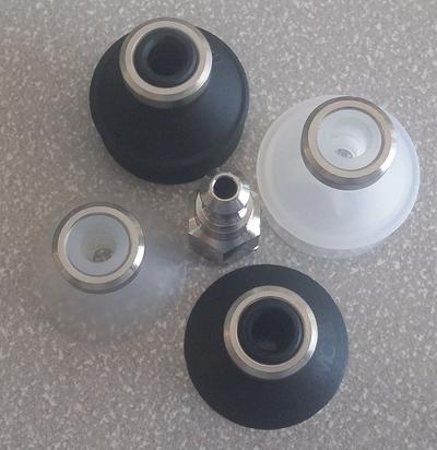 SMC Vacuum Pad Test Kit: 25 mm Pad Dia, 25.4 mm Pad Ht, Bellows/Flat, NBR/Silicone - Vacuum Pad Test Kits