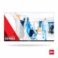 RCA COMMERCIAL Healthcare Hospitality TV: 55 in Diagonal Screen Size, Healthcare, LED, 3840 x 2160 (MPN J55HE1440). Key specifications — Manufacturer Part Number: J55HE1440; Brand: RCA COMMERCIAL; Display Type: LED; Maximum Screen Resolution: 3840 x 2160; Input Type: HDMI; Resolution: 4K; Facility Type_Combined: J55HE1440 Healthcare.