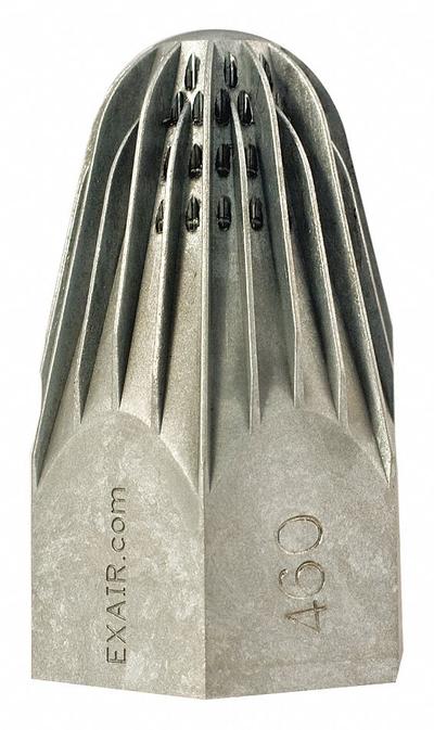 EXAIR Air Gun Nozzle: For 1218, Aluminum/Zinc, 3 5/8 in Extension Lg - Exair Air Gun Nozzles