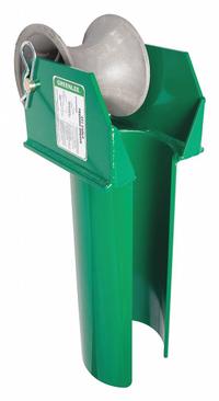 GREENLEE Cable Puller Sheave: 5 in Sheave Wd, 6,500 lb Max, Aluminum (MPN 441-6). Key specifications — attr531818: GREENLEE; attr534204: Feeding Sheave; attr534202: Aluminum.