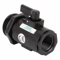 BANJO Manual Two-Way Ball Valve: 1/2 in, Straight, FNPT x MNPT, 300 psi Max. Pressure (CWP), Lever (MPN LV050100MTV). Key specifications — Brand: BANJO; Handle: Lever.