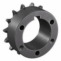 TSUBAKI Sprocket: For 50 Chain, 15 Teeth, 3.006 in Pitch Dia, 3.315 in Outside Dia, Steel (MPN 50P15). Key specifications — Brand: TSUBAKI; Required Bushing Series: P1.