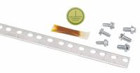 PANDUIT Grounding Strip Kit: Copper, 78 21/32 in Grounding Bar Lg (MPN RGS134-1Y). Key specifications — Material: Copper; For Use With: Threaded Rail Fasteners; Ground Wire Included: No; Grounding Bar Holes and Size: No Bar; Includes: (3) #12-24 x 1/2 in Thread-Forming Screws; Brand: PANDUIT.
