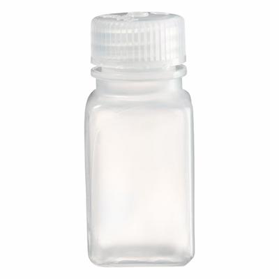 NALGENE Laboratory Bottle: 60 mL, 2 fl oz, PPCO, Natural, 28 mm Screw Closure Size - PPCO Rectangular Lab Bottles