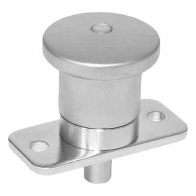JW WINCO Mini Indexing Plungers - Plate Mount: 6 mm Plunger Wd - Nonlocking Vertical-Mount Pull-Knob Indexing Plungers