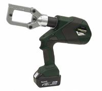 GREENLEE Cordless Crimping Tool: 18 V, Die Head, 600 kcmil Max Copper, For U Dies, Latching Head (MPN E6CCXLX11). Key specifications — attr532196: Yes; attr557685: 8 AWG; attr557684: 8 AWG; attr557683: 600 kcmil; attr557682: 350 kcmil; attr532165: Makita 18V LXT; attr532179: Charger; attr532210: Gator.