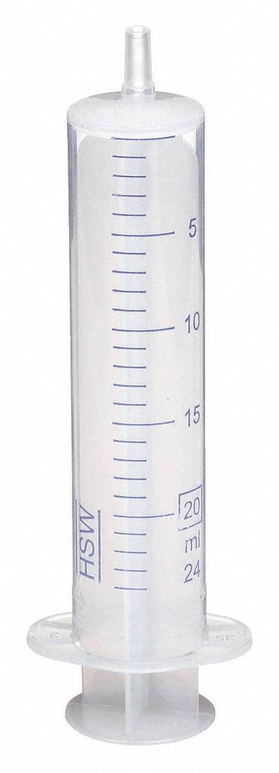 NORM-JECT All-Plastic Syringe: 20 mL Capacity - mL, Luer Slip, Polypropylene, Polypropylene - Luer Slip Syringes
