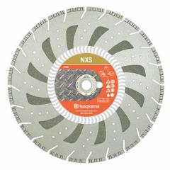 HUSQVARNA Diamond Saw Blade: Block/Brick/Concrete/Iron/Metal/Rebar/Stone, 16 in Blade Dia., Wet/Dry (MPN NXS-16). Key specifications — attr1097734: Wet/Dry; attr1097738: Power Cutter; attr1097751: HUSQVARNA.
