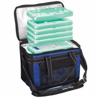 Cryogenic Storage Box: 13 3/4 in Overall Lg, 10 1/4 in Overall Wd, 9 in Overall Ht, 10 L Capacity (MPN 0372635). Key specifications — Material: Nylon; Includes: (4) 22°C Frames; Product Type: Transport Bag; Brand: COLE-PARMER.
