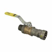 VIEGA MEGAPRESS Manual Two-Way Ball Valve: 3/4 in, Bronze, Straight, 125 psi Max. Pressure (CWP) (MPN 30665). Key specifications — Brand: VIEGA MEGAPRESS; Handle: Locking Lever.