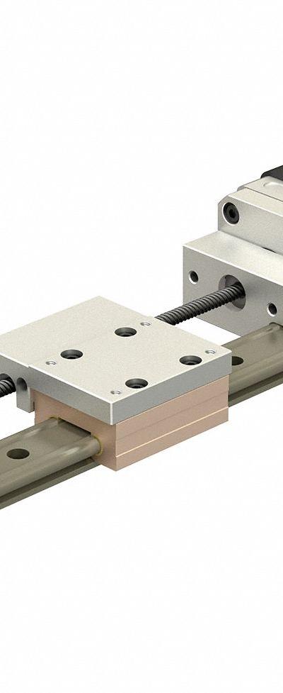 PBC LINEAR Compact Linear Actuator: 6 mm Lead Screw - PBC Linear Compact Series Gliding Surface Rail Systems