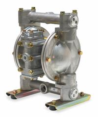 DAYTON Double Diaphragm Pump: Aluminum Body, 3/4 in, NPT Connection, 21 gpm, 231 ft Max. Head (MPN 6PY52). Key specifications — Brand: DAYTON; Seat Material: 316 SS; Check Valve Material: PTFE.