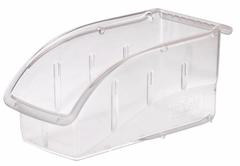 AKRO-MILS Hang and Stack Bin: 5 1/2 in x 10 7/8 in x 5 1/4 in, Clear, Label Holder Included, 305B1. Key specifications — Electrostatic Discharge: Not Electrostatic Discharge Conductive; Brand: AKRO-MILS; % Recycled Content: 0%.