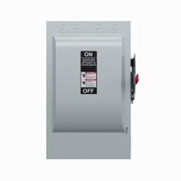 SIEMENS Safety Switch: Fusible, 200 A, Single Phase, 240V AC, Galvanized Steel, Indoor (MPN GF324NLA). Key specifications — Brand: SIEMENS.