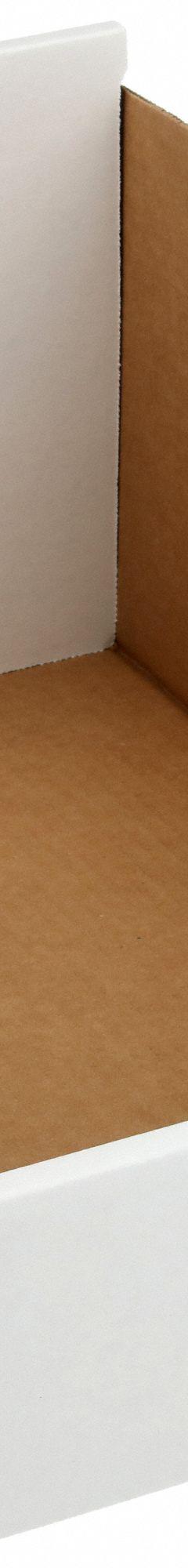 PACKAGING CORPORATION OF AMERICA Corrugated Shelf Bin: 17 in Overall Lg, 10 1/4 in x 8 1/2 in, White (MPN 3W507). Key specifications — Brand: PACKAGING CORPORATION OF AMERICA; % Recycled Content: 30-45%; Manufacturer Part Number: 3W507; Includes Dividers: Dividers Not Included; Electrostatic Discharge: Not Electrostatic Discharge Conductive.