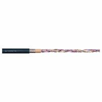 CHAINFLEX Control Cable: 24 AWG, 24 Conductors, Order by the Foot, PUR Jacket, 300 V (MPN CF2-02-24). Key specifications — Conductor Material: Copper; Minimum Bend Radius Factor - Fixed: 3 x OD; Minimum Bend Radius Factor - Flexible: 4 x OD; Includes Ground: No; Minimum Bend Radius Factor - E-Chain: 5 x OD; Resistance Properties: Coolant Resistant; Standards: NFPA 79-2012 Chapter 12.9; Product Type: Control Cable.