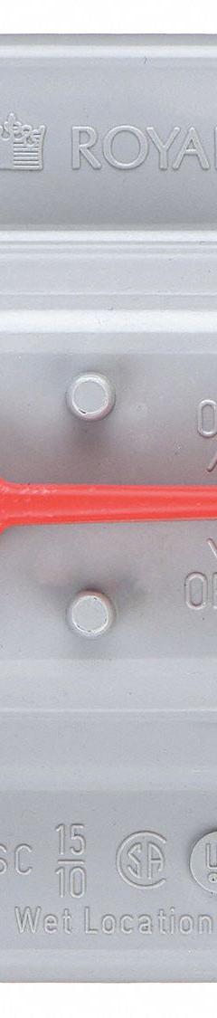 CANTEX Weatherproof Cover: PVC, FS, Toggle Switches, 1 Gangs, 3 in Overall Ht, 3 in Overall Wd, Gray (MPN 5133330). Key specifications — Brand: CANTEX; Color: Gray; Compatible with Product Type: Toggle Switches; Compatible with Series: FS; Mounting Orientation: Vertical.