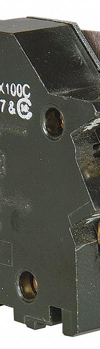 GE Auxiliary Contact Block: 1NO/1NC, 10 A Max Current (AC), Side Mount, Side-Mounted, CR305X100C. Key specifications — Brand: GE; Compatible with Series: 300-Line Contactors.