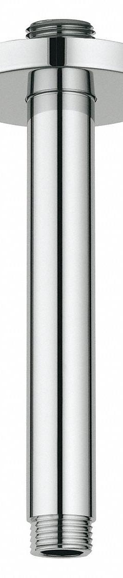GROHE Ceiling Shower Arm: Compatible Product Type Ceiling Mounted Rain Showerheads, Chrome (MPN 27217000). Key specifications — Finish: Chrome; Material: Chrome; Brand: GROHE; Product Type: Ceiling Shower Arm; Connection Type: NPT.