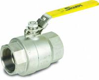 SHARPE Manual Two-Way Ball Valve: 1 1/4 in, 316 Stainless Steel, Straight Valve Body, FNPT x FNPT (MPN 4353010180). Key specifications — Brand: SHARPE; Handle: Locking Lever.