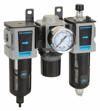 WILKERSON Filter/Regulator/Lubricator: 3/8 in NPT, 68 cfm, 150 psi Max Op Pressure - Wilkerson Filter, Regulator & Lubricators (FRLs)