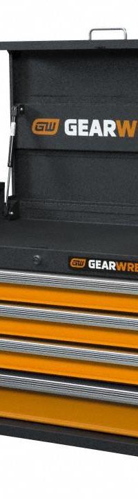 GEARWRENCH Top Chest: 4 Drawers, Heavy Duty, 26 in Overall Wd, 16 in Overall Dp, Keyed, GSX (MPN 83240). Key specifications — Brand: GEARWRENCH; Includes Drawer Liners: Yes.