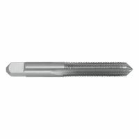 CLEVELAND Straight Flute Hand Tap: 1/4"-20 UNC, H1 / 2B, 3 Flute, Plug Chamfer, High Speed Steel (MPN C54446)