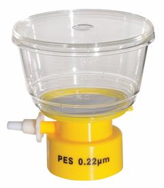 Bottle Top Filter: 0.22 um Max Particle Size, 50 mm Dia, PES, 150 mL Upper Capacity, Sterile (MPN 11L838). Key specifications — Includes Stopper: No; Material: PES (Membrane); Product Type: Bottle Top Filter; Brand: LAB SAFETY SUPPLY.