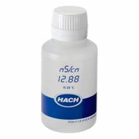 HACH Conductivity Standard Solution: 125 mL Volume, Liquid, Bottle, 67-63-0, Solution, LZW9721.99, 1. Key specifications — Brand: HACH; CAS Number: 67-63-0; Chemical Family Type: Solution; Concentration: 12.88 mS/cm at 25°C; ±0.11 mS/cm at 25°C; Container Type: Bottle; Form: Liquid; Manufacturer Part Number: LZW9721.99.